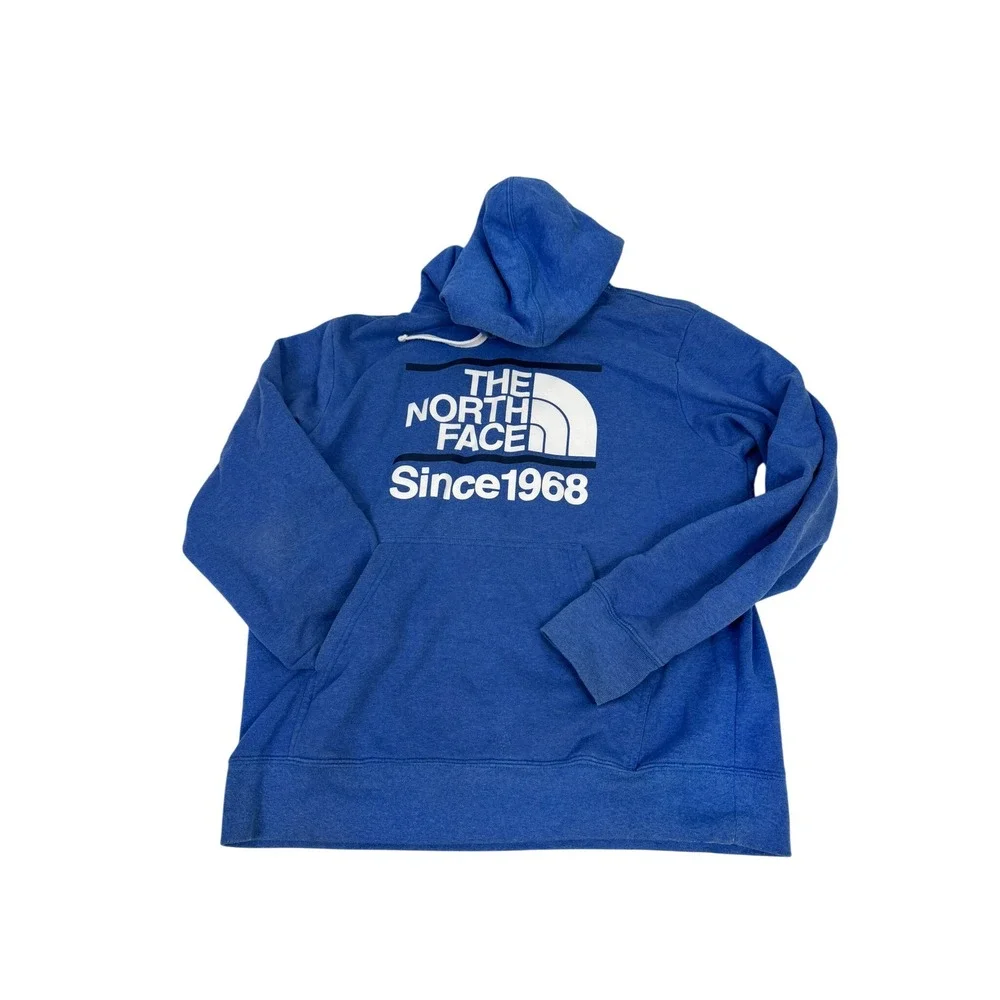 The North Face‎ Mens Blue Graphic Pullover Hoodie Since 1968 Large F13 SMU
